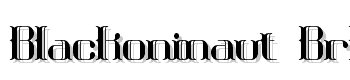 Blackoninaut-Brk font